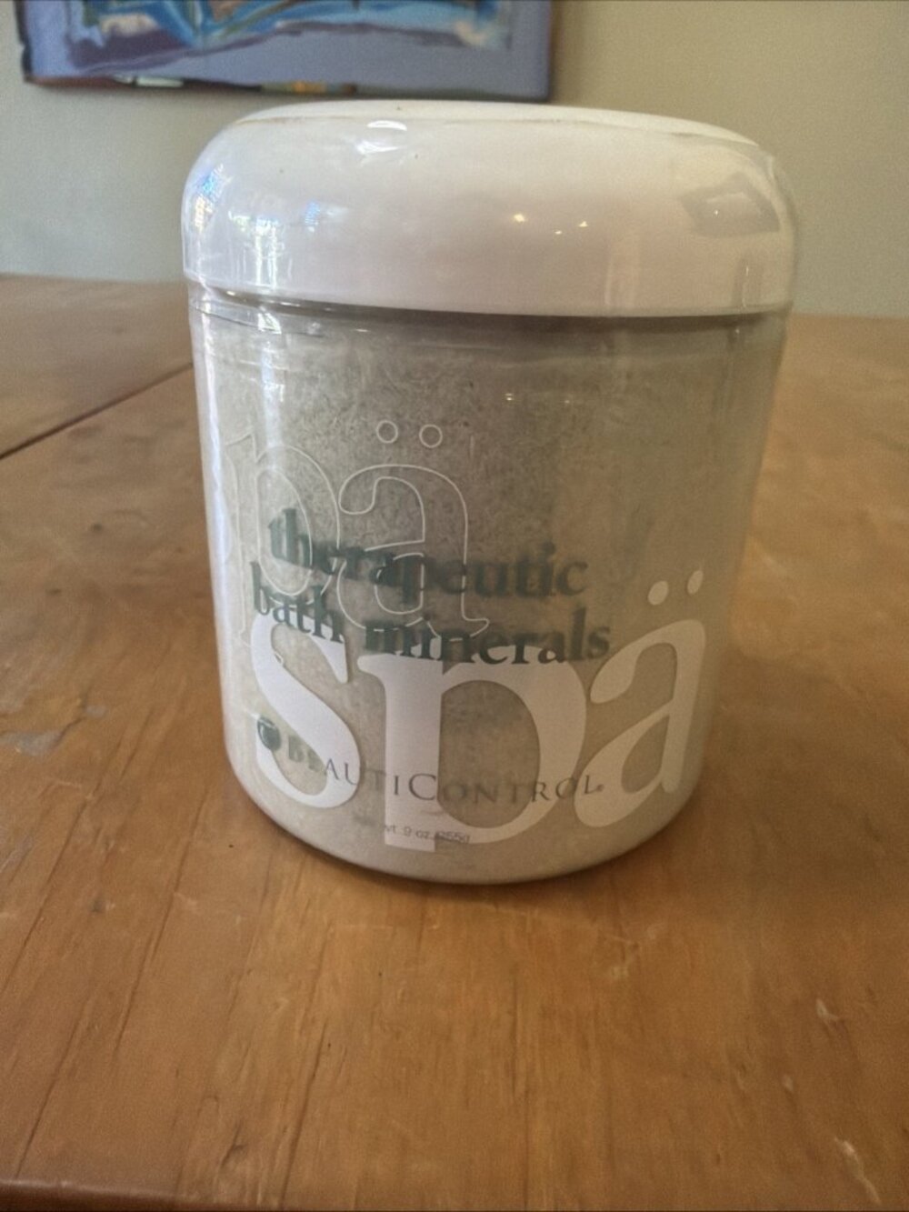 Beauticontrol Spa Therapeutic Bath Minerals 9 oz Jar  Sealed Discontinued